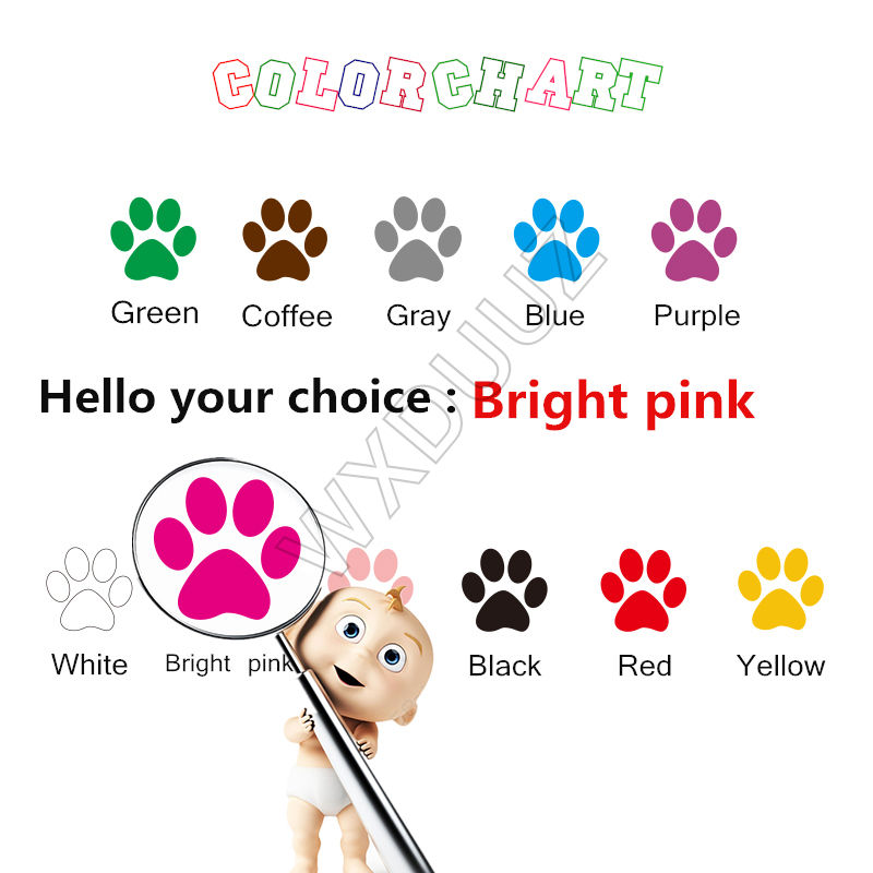 Woodland Animals Trees and Mountains Vinyl Wall Stickers for Bedroom Living Kids Room School Nursery Wall Decals Room Art Decor: Bright pink