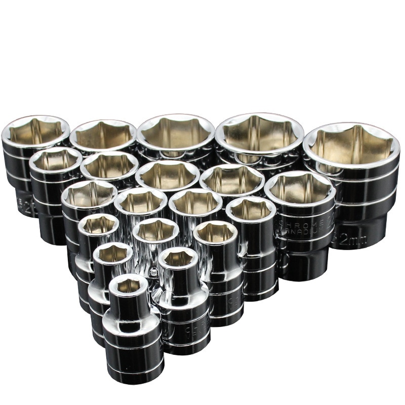 1/2 inch 8-24mm Hex Socket Head Sleeve for Ratchet Wrench Auto Repair Hand Tool