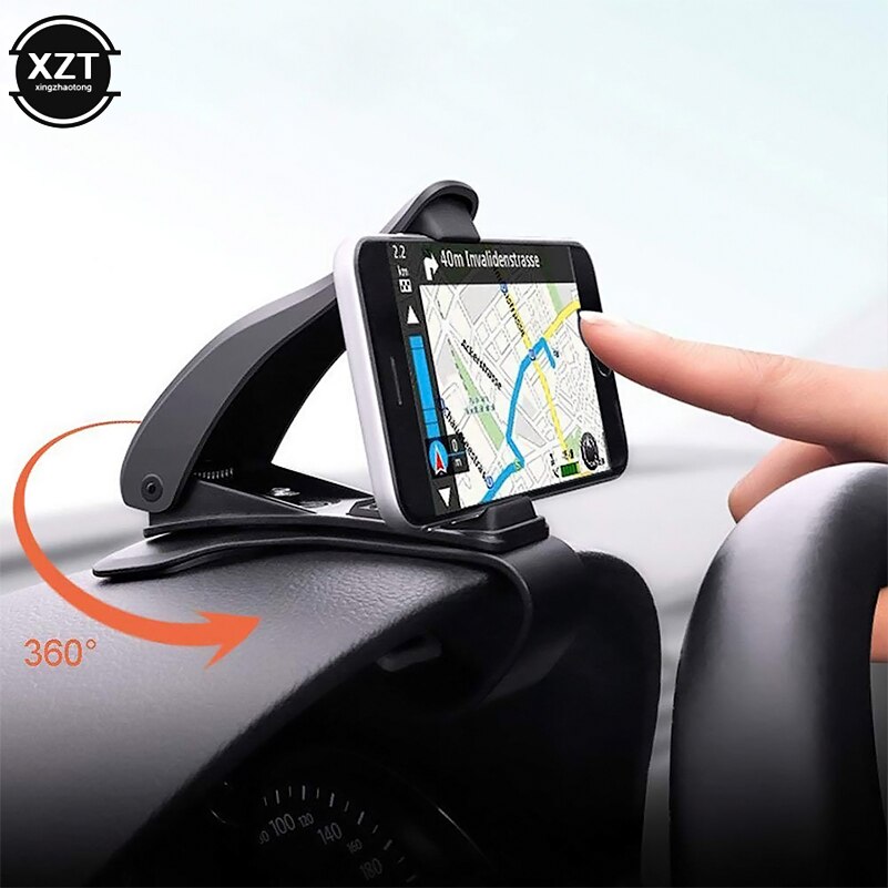 Instrumentbræt biltelefonholder 360 graders mobiltelefonholderholdergreb i bil universal justerbar mobiltelefonholderholder