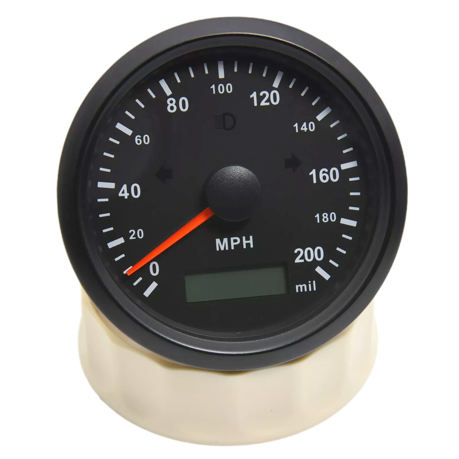 Waterproof 85mm GPS Speedometer 125/160/200(km/h/MPH) for Car Snowmobile Motorcycle ATV UTV Total Mileage Adjustable 12V 24V: 200M-BN