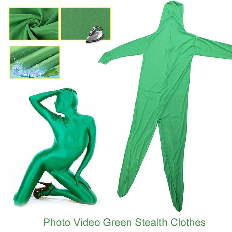 Green Screen Suit Stretchy Skin Suit Video Body Halloween Tight Suit Party