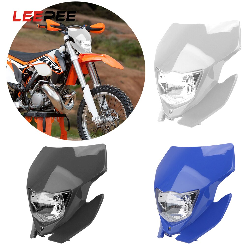 Leepee H4 Motorfiets Koplamp Motocross Koplamp Universal Voor 18 Headligt Exc Xcf Sx F Smr Enduro