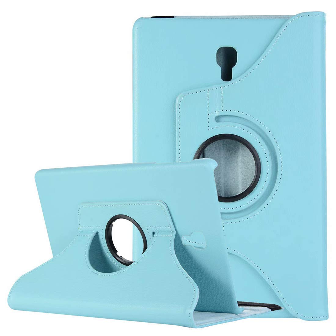 Funda de piel sintética con soporte giratorio para Samsung Galaxy Tab S4, protector de cuero sintético de 10,5 pulgadas, SM-T830, modelo SM-T835, SM-T837, grados: T830 T835 sky blue