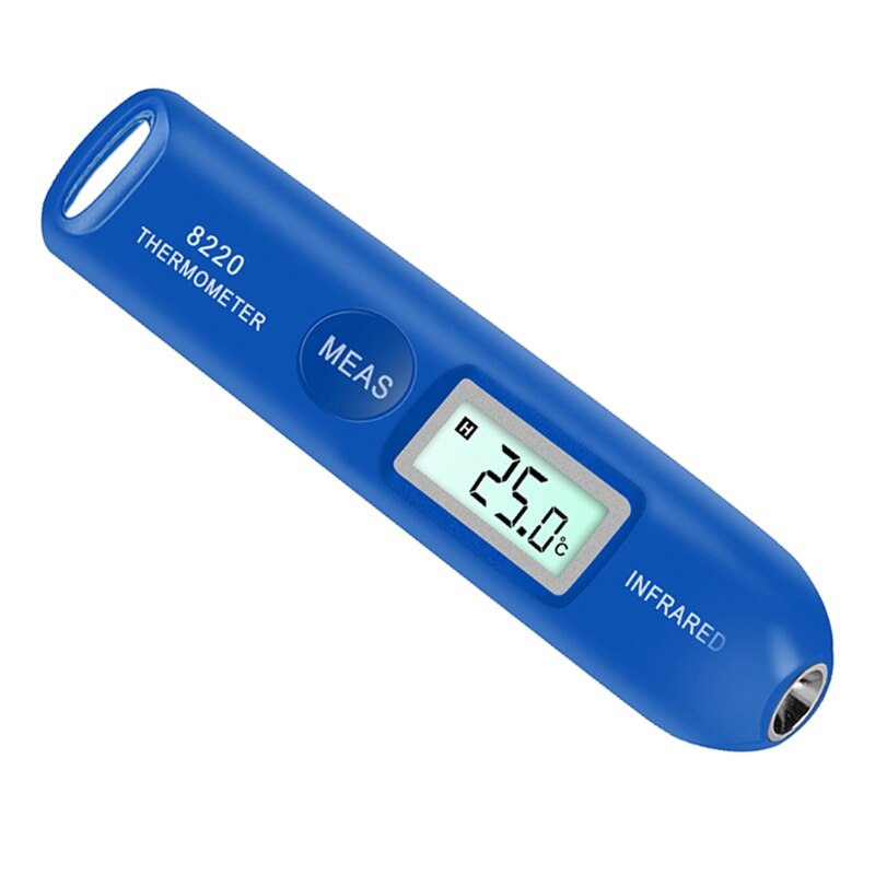 Food Cooking Infrared Thermometer Mini Handheld Portable Digital Electronic Handheld Portable Pocket temperature Pen Thermometer: Blue