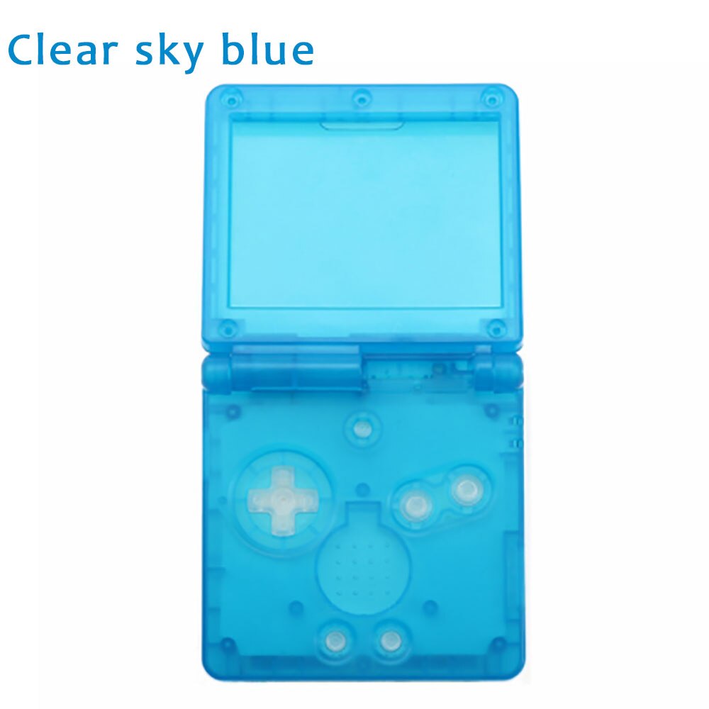 JCD 12Color Transparent Clear Color For GBA SP Replacement Housing Shell Cover Case For Nintendo GameBoy Advance SP: Clear Sky Blue