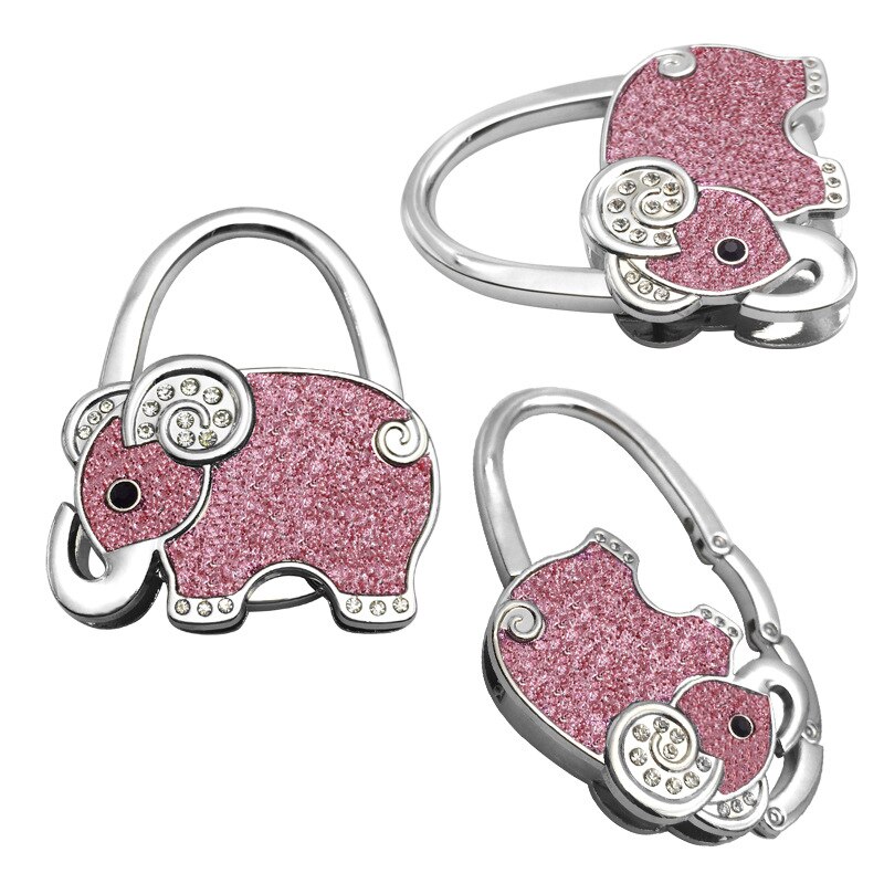 Opvouwbare Tas Hanger Haak Houder Duurzaam Tafel Deur Tas Haak Houder Metalen Olifant Vorm Handtassen Muur Hanger Accessoires