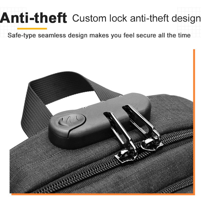 Leisure Mannen Tassen Rugzak 15.6 Laptop Rugzak Mannen Usb Anti Diefstal Rugzakken Voor Tieners Schooltas Jeugd Mochila Tas