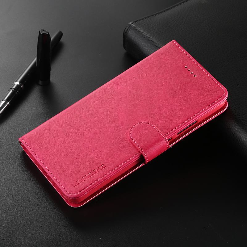 Cases For Honor 8S Huawei Y5 Cover Case Luxury Flip Magnetic Plain Wallet Leather Phone Bags on Honor 8 S KSE-LX9 y 5 Coque: For Honor 8S / Rose Red