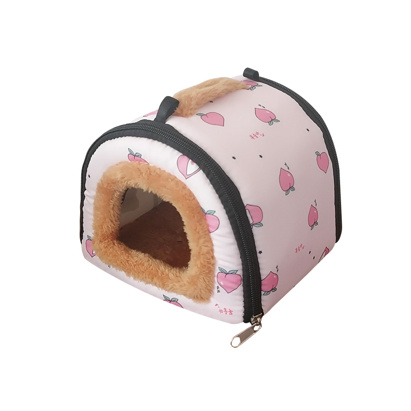 Small Pet Carry Pouch Breathable Bag Carrier Rabbit House Cage Hamster Chinchilla Portable Travel Warm Cute Guinea Pig Bed