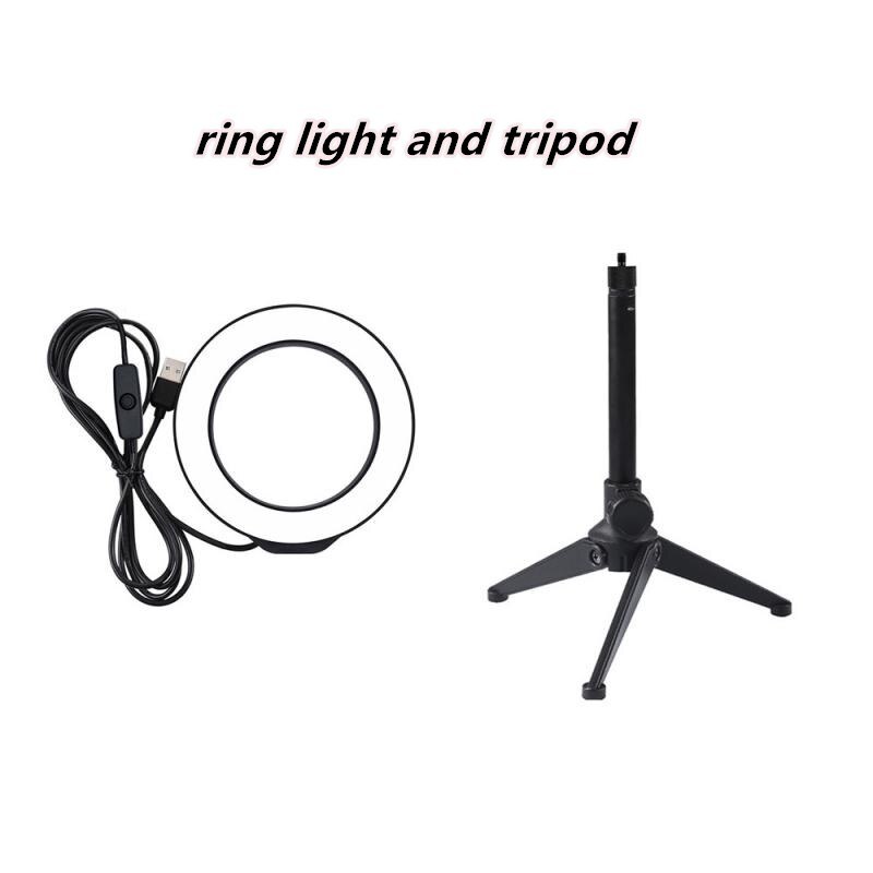 4,7 Zoll 12 Cm Usb Video Licht Dimmbare LED Selfie Ring Licht USB Ring Lampe Fotografie Licht Mit Stativ zu Machen hoch: 1pc