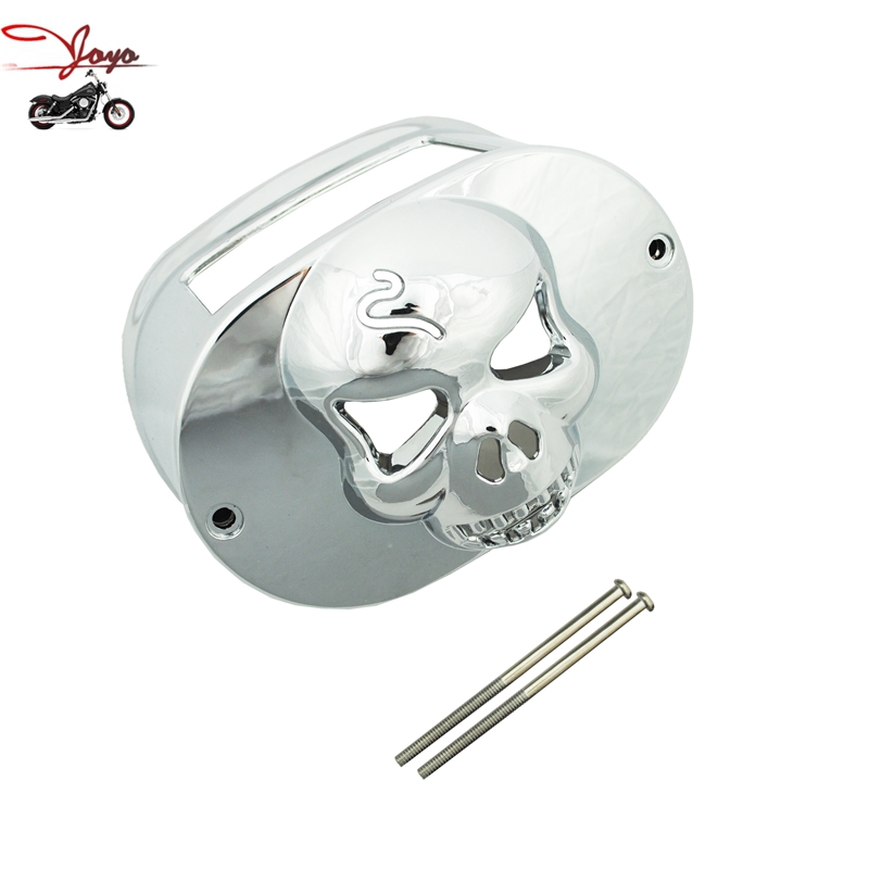 Chrome Motorcycle Skull Brake Achterlicht Cover Harley Softail Sportster Road King Dyna Touring Electra Glide Fat Boy