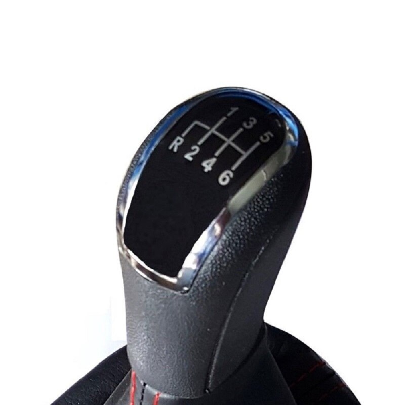 5 Speed 6 Gear Car Shift Gear Knob with Leather Boot For Mercedes Benz W203 S203 Car Styling: 6 Speed
