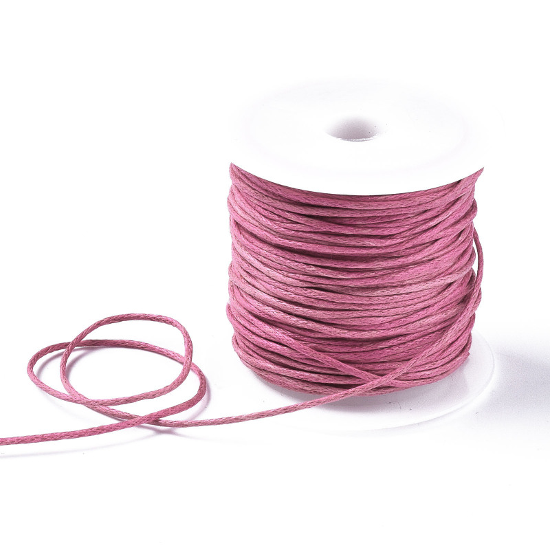 100 yards 1 mm gewaxt katoenen koord, wit gewaxt string wax draad kralen koord voor armband ketting sieraden maken crafting: Antique Copper