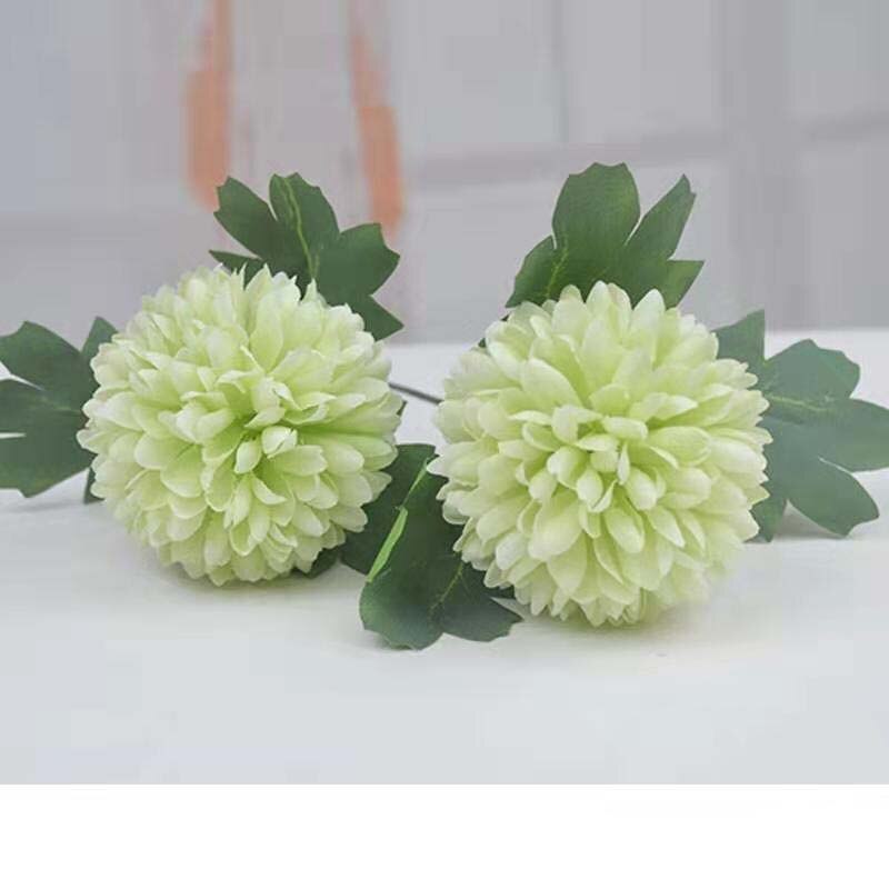 2 hoofden Kleine Hortensia Chrysant boeket Bloemen Valentijnsdag Nep Bloem Bal voor Home Decor Kunstmatige Bloemen