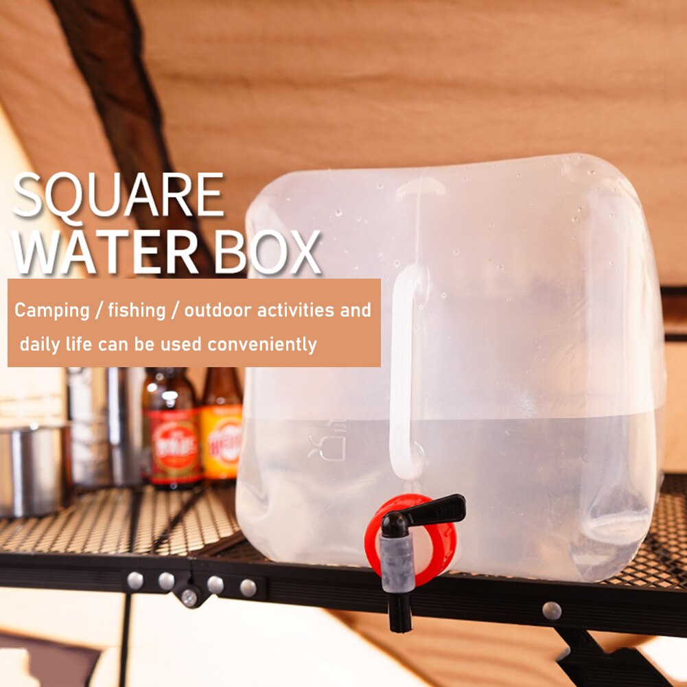 10-20L Large Capacity Foldable Container Bag Folding Water Bag Storage Water Carrier Camping Equipment Supplies Kit Drinking Bag