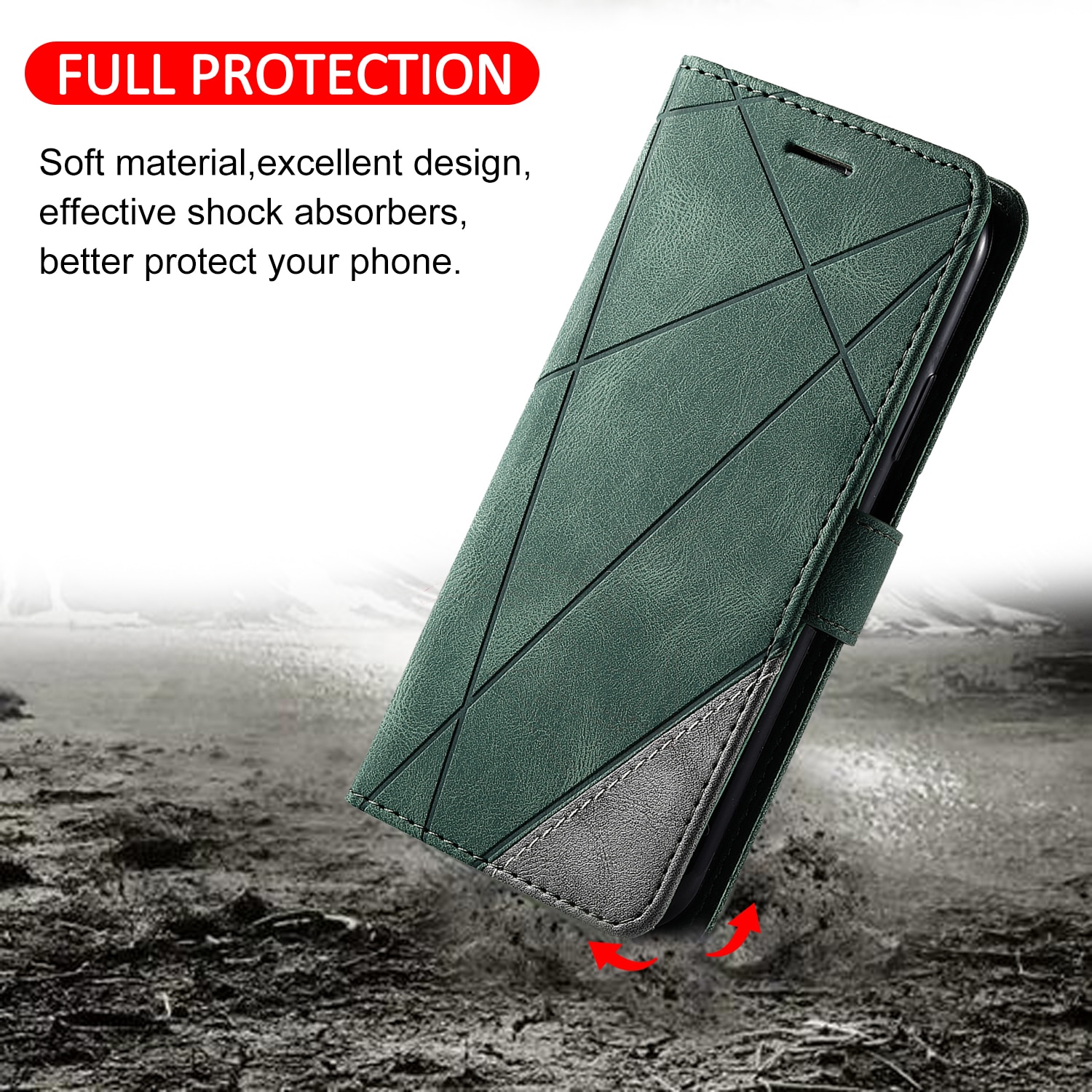 Fodral för samsung  a10s sm -a107f sm -a107m skal flip läderfodral galaxy  a10 sm-a105f sm -a105g coque plånboksrem telefonskal