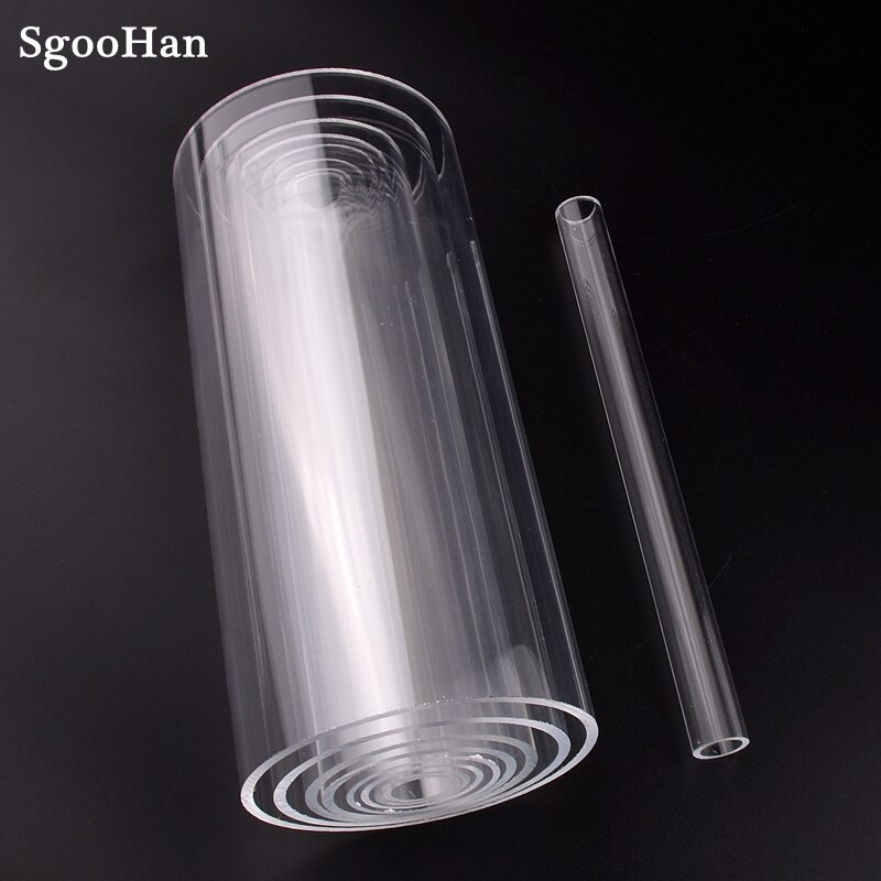 Länge 50cm OD 16 ~ 110mm Plexiglas Acryl Aquarium Aquarium Rohr Hause DIY Bewässerung System PMMA Rohr wasser Versorgung Rohr