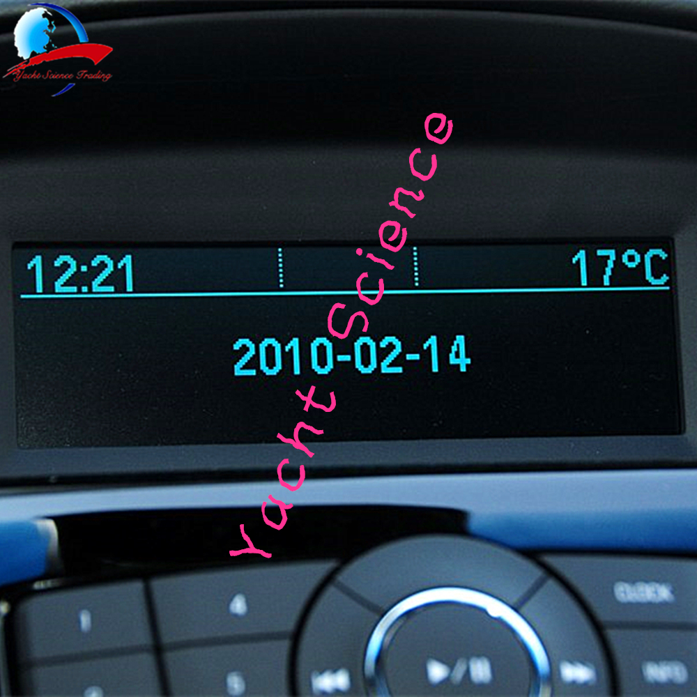 8 Pin car Iceblue Front Trip Computer Display screen Radio CD player Air-Con info LCD Monitor Screen for CHEVROLET CRUZE 9004441