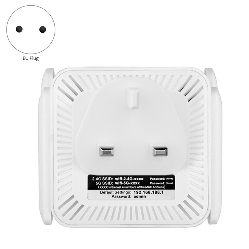 iMice WLAN Repeater - 1200M Dual Band 2.4G/5G - Vier Antennen - Starkes WLAN durch Wand Verstärker