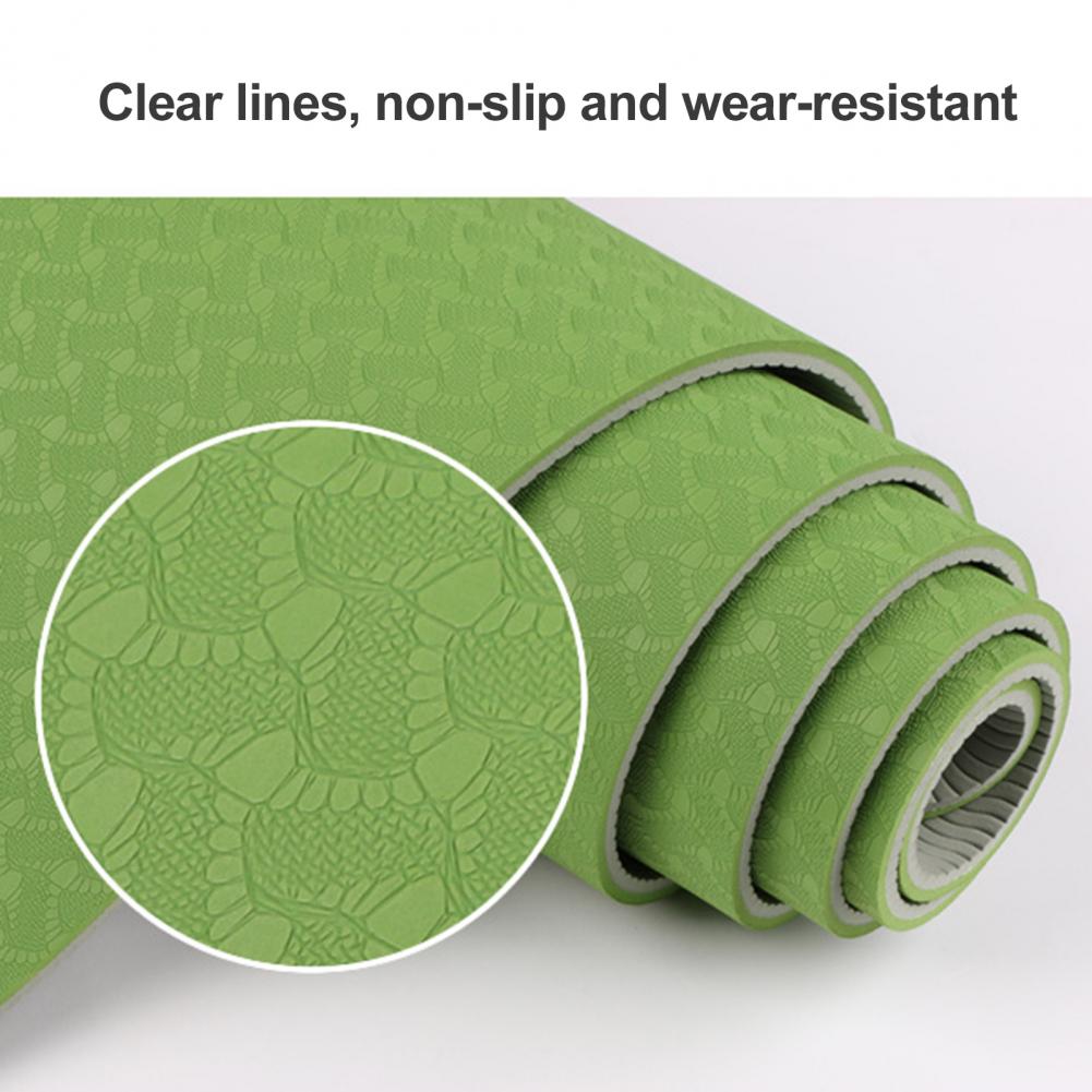 Yoga Mat Fitness Exercise TPE High Density Cushion Mat Sports Indoor Fitness Pilates Gymnastics mat коврик для йоги esterilla