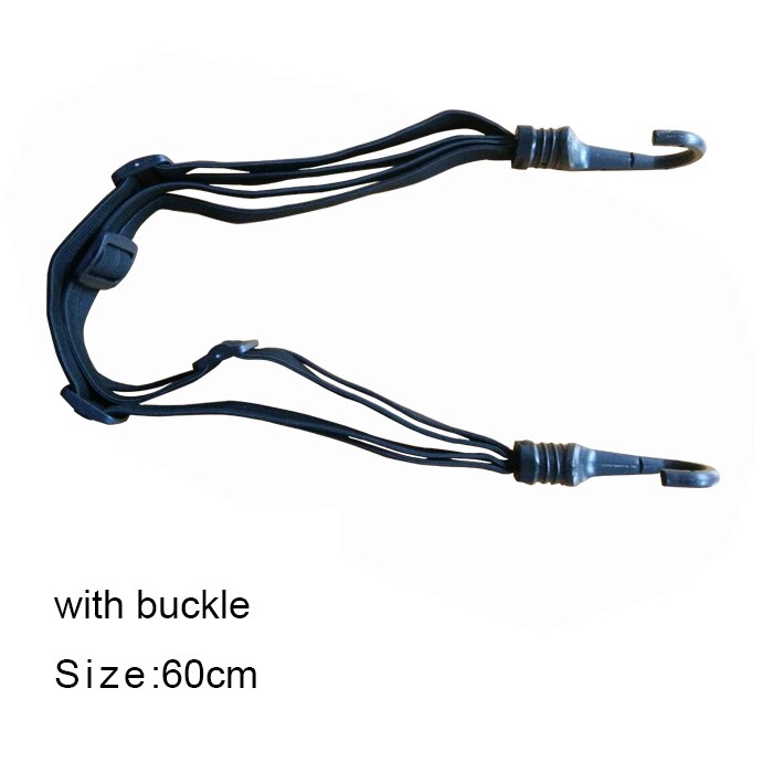 Motorsykkel bagasje nett strikk snorker hjelm tau 60cm 90cm med spenne kroker stropper elastisk tau surring belte kabelbånd belte: 60cm