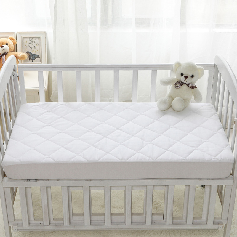 Baby vandtæt madras sengetøj børstet stof quiltet madrasbeskytter åndbar madraspude anti midestøv