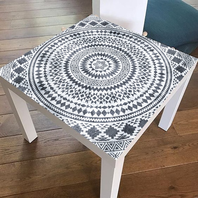 55*55cm härliga gris pvc bord klistermärken för café bar självhäftande gör-det-själv skrivbord renovering dekal vattentät duk överdrag dekor: Lk008