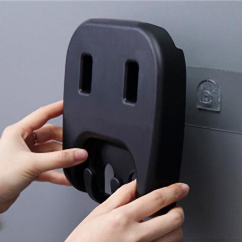 Cubo de basura colgante para cocina, papelera pequeña con tapa de empuje para colgar en la pared, 1 unidad: Back Suction Wall