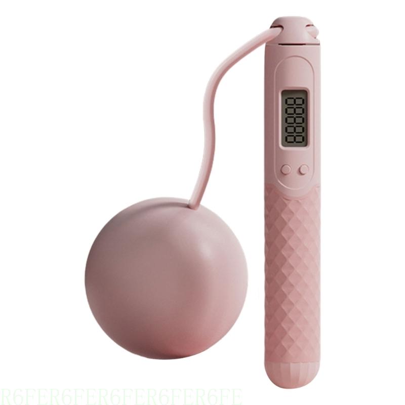R6FE Ropeless Jump Rope Digital Jump Rope With Counter Indoor Jumping Rope Equipment for Women Men Adult Kids: Pink