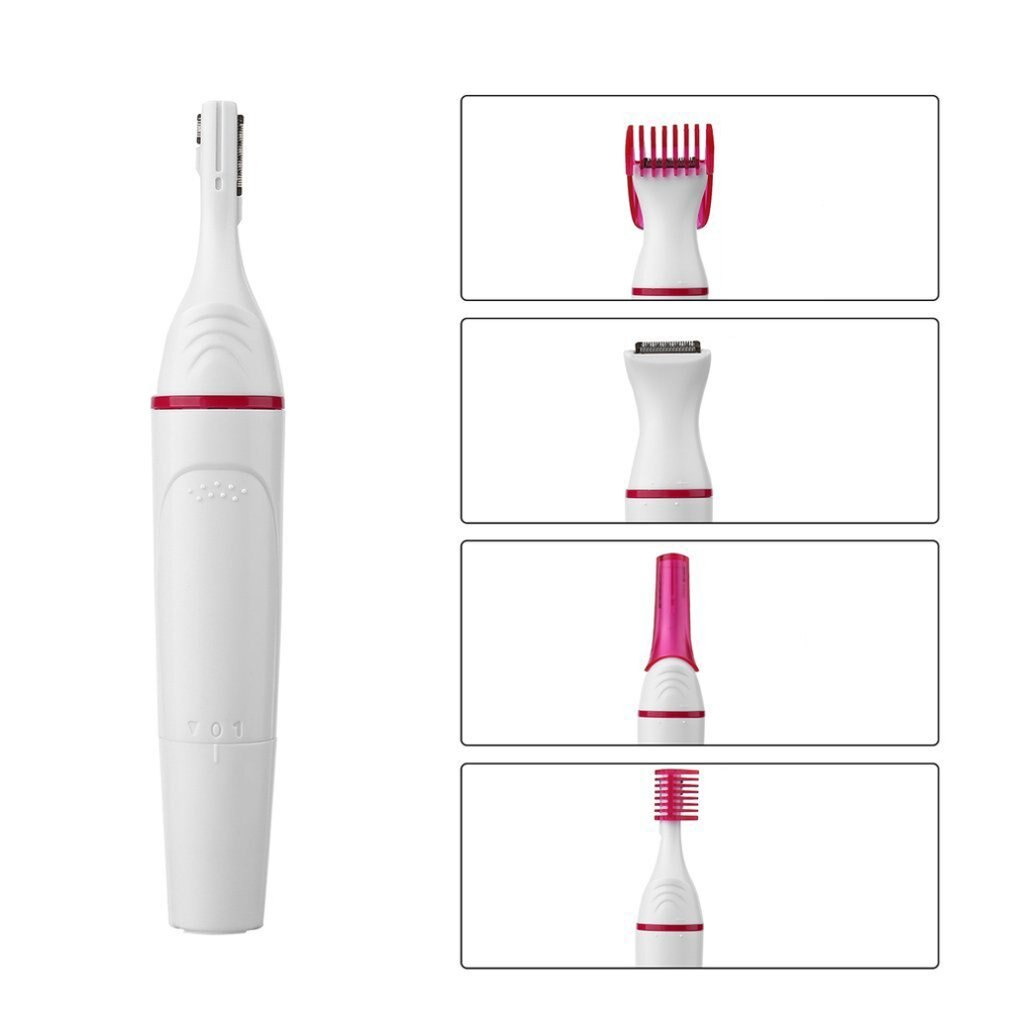 5 In 1 Vrouwen Ontharing Vrouwen Scheerapparaat Vrouwelijke Scheren Machine Elektrische Trimmer Scheermes Bikini Voor Wenkbrauw Gezicht Onderarm: Default Title