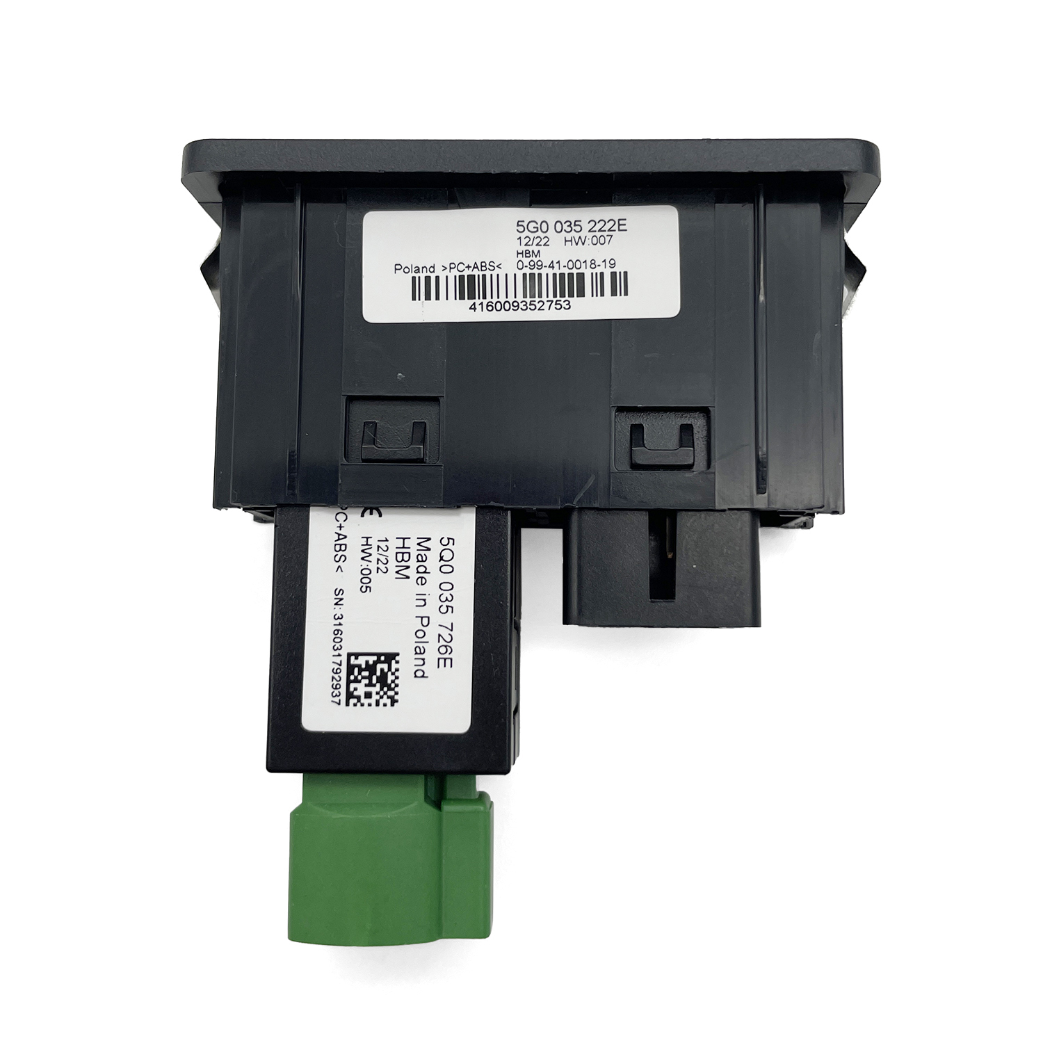 5Q0 035 726 E CarPlay USB Switch Port for Golf 7 Tiguan Kodiaq Karoq Octavia 5Q0035726E: Coffee