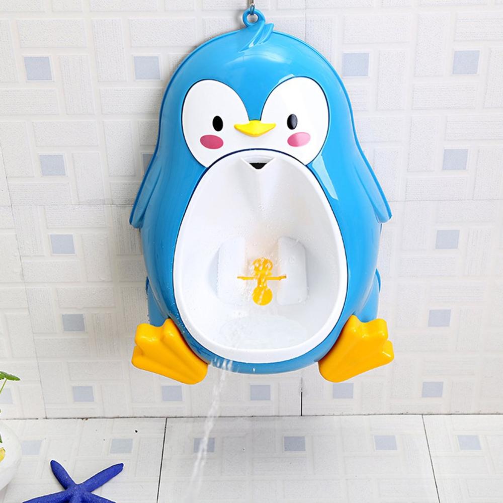 Tegneserie sød pingvin potte urinal toilet stående urinal badeværelse børn tisse træner til 8 måneder  to 6 år gamle drenge