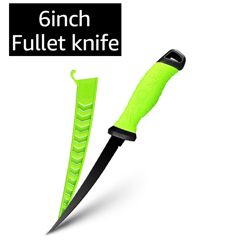 Cuchillo de deshuesado de filete de acero inoxidable para pescado, cuchillo de carnicero, cortador de frutas y verduras, cuchillos de cocina para cortar pescado: Blanco