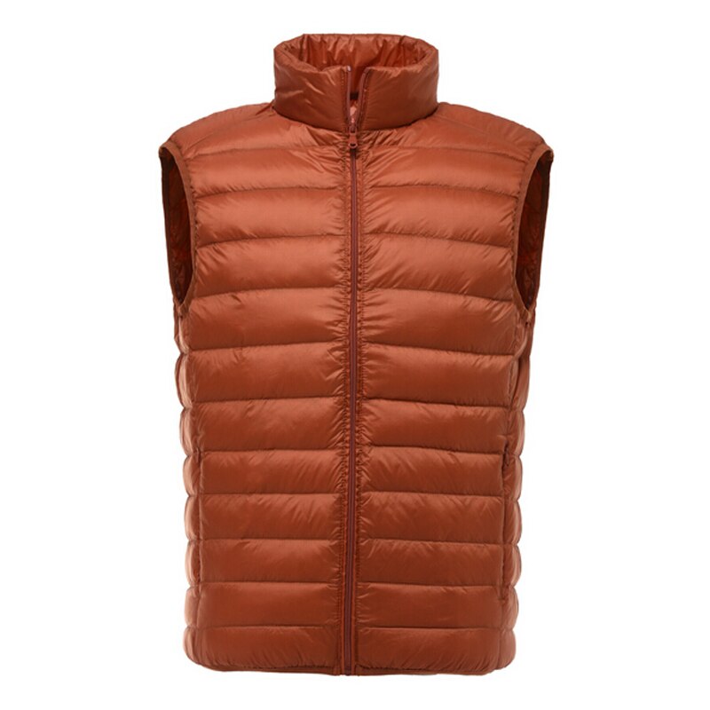 Vest Men Winter Duck Down Vest Mens Casual Sleeveless Jackets Ultralight 90% Vests Colete Masculino Men's Outwear Waistcoat