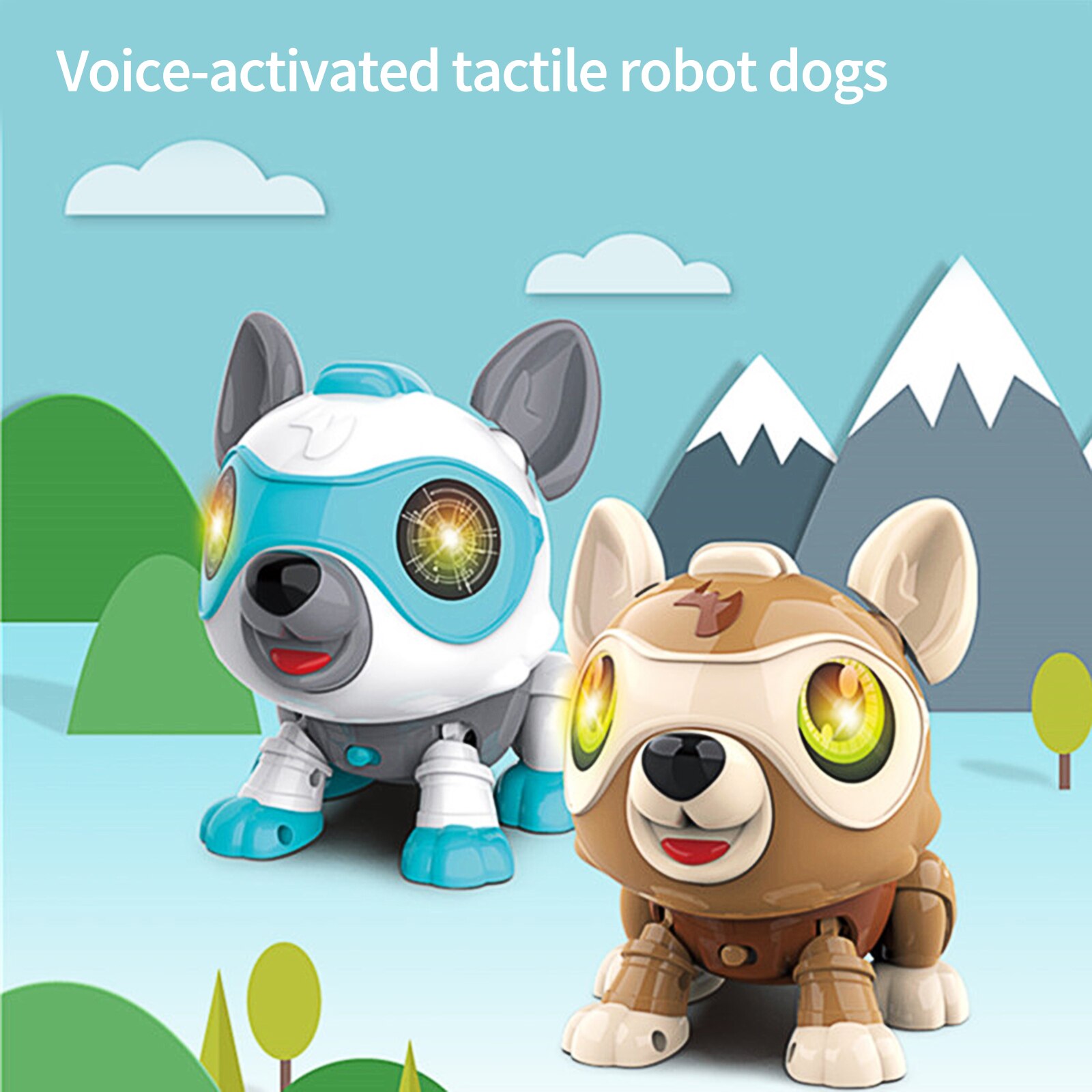 Robot Hond Speelgoed Intelligente Spraakbesturing Magic Hond Multifunctionele Aanraken Sensor Elektrische Robot Speelgoed Voor Kinderen