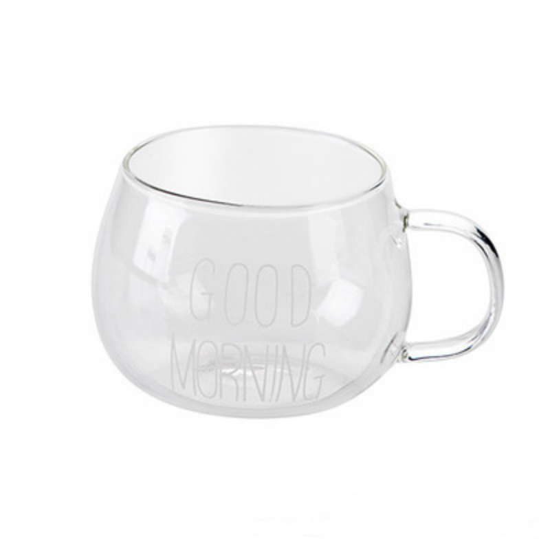 Dejlige glas morgenmad par kopper cappuccino latte kaffe te mælk yoghurt krus god morgen glas rejse kopper