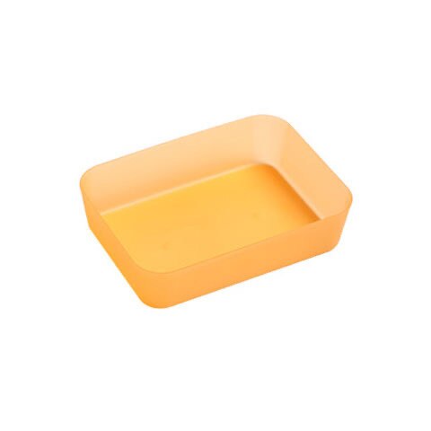 Desk Storage Drawer Divider Bathroom Kitchen Organizer Plastic Box Office Home Jewelry Makeup Organization Grocery Storage Tray: Orange S