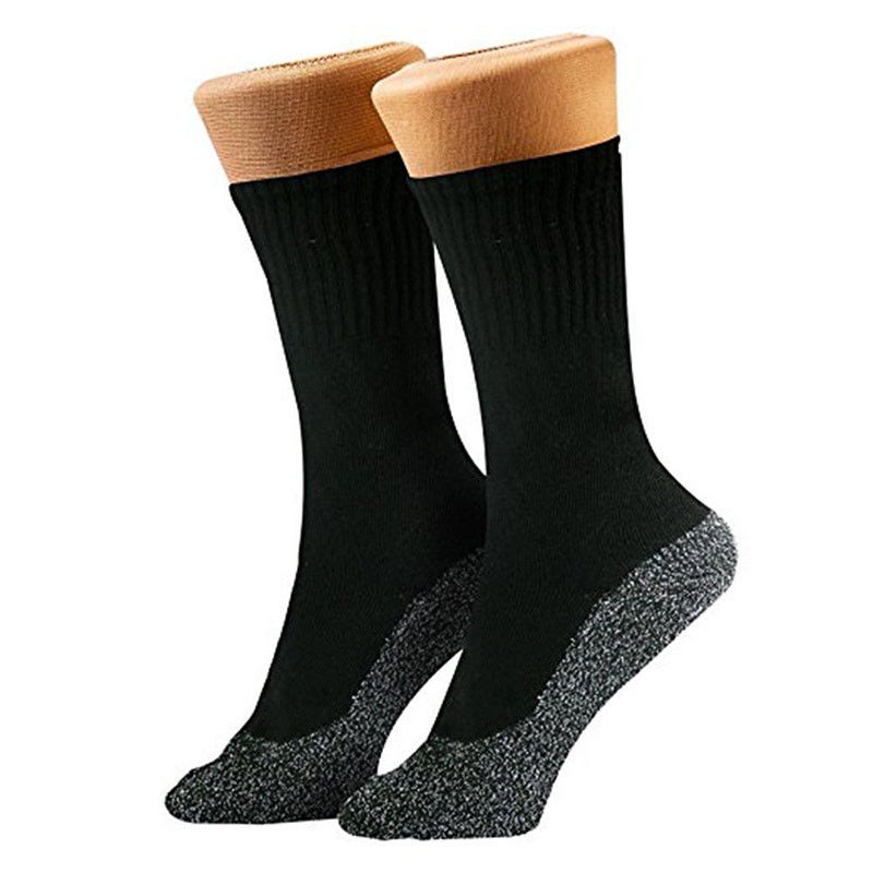 1 Pair Feet Heat Keep Long Sock Aluminized Fiber Insulation Below Socks YS-BUY