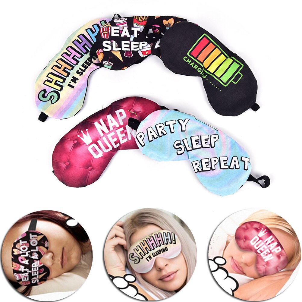 Vrouwen Meisjes Slaapmasker Rest Travel Relax Slapen Aid Blindfold Cover Eye Patch Slaapmasker Case Sleep Rest 3D Eye masker