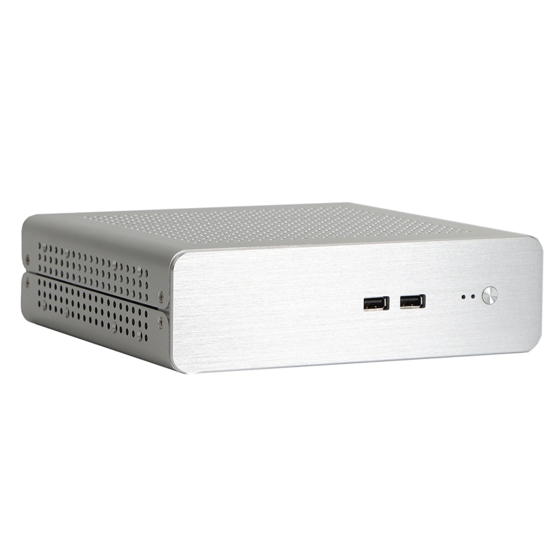 G60S All-Aluminum USB3.0 ITX Chassis MINI Computer Plug for Desktop: White