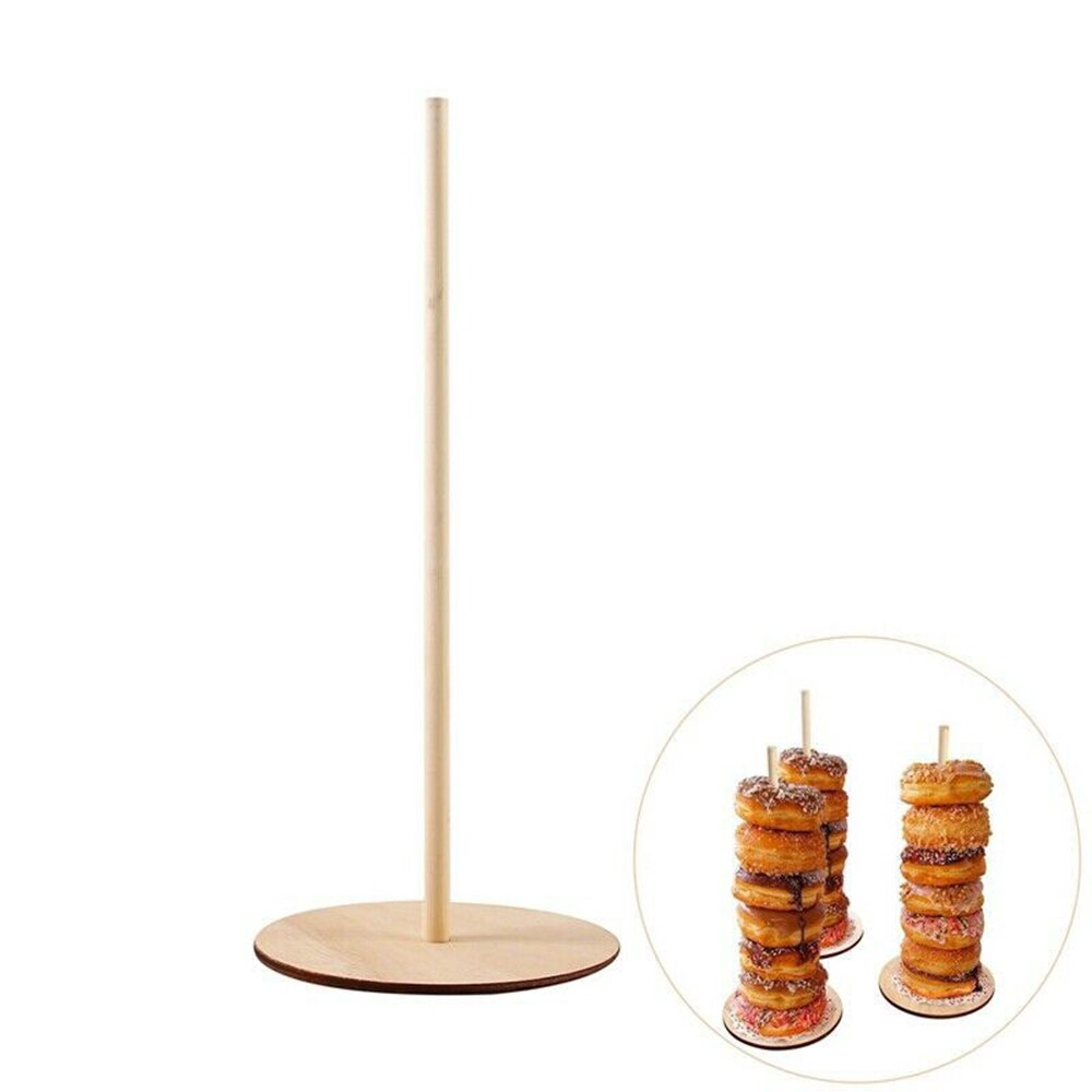 1/3 pcs Wooden Donut Display Stand DIY Wall Dessert Rack Kids Birthday Party Baby Shower Wedding Decoration