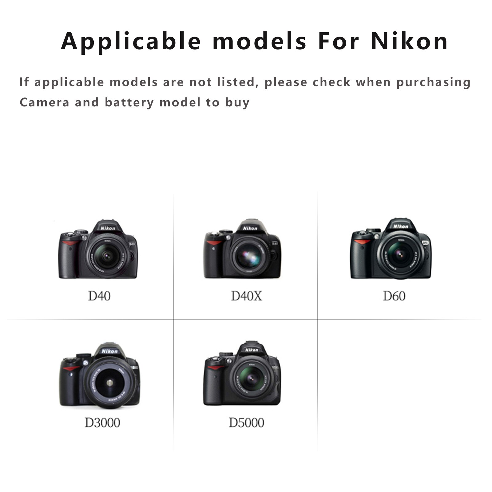 Batterie d'appareil photo 2400mAh EN-EL9 EN EL9 EN-EL9a EN EL9a pour appareil photo Nikon EN-EL9a D40 D60 D40X D5000 D3000