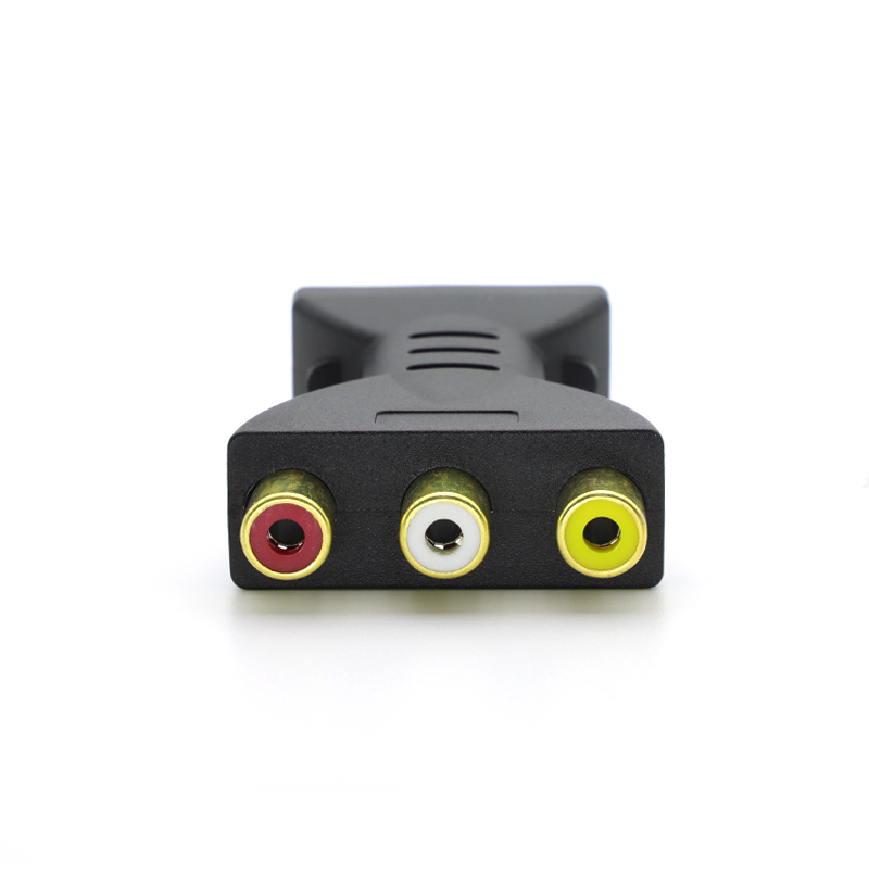 1 stks HDMI naar AV Adapter Kabel 3RCA Lotus Hoofd Rood Wit Geel/Rood Blauw Groen Converter HDMI naar Audio Video Adapter