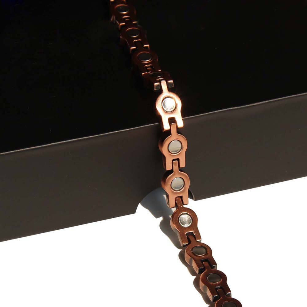 Bransoletki magnetyczne czerwona miedź zapalenie stawów terapia opieka zdrowotna bransoletki moda hologram biżuteria dla kobiet mężczyzn