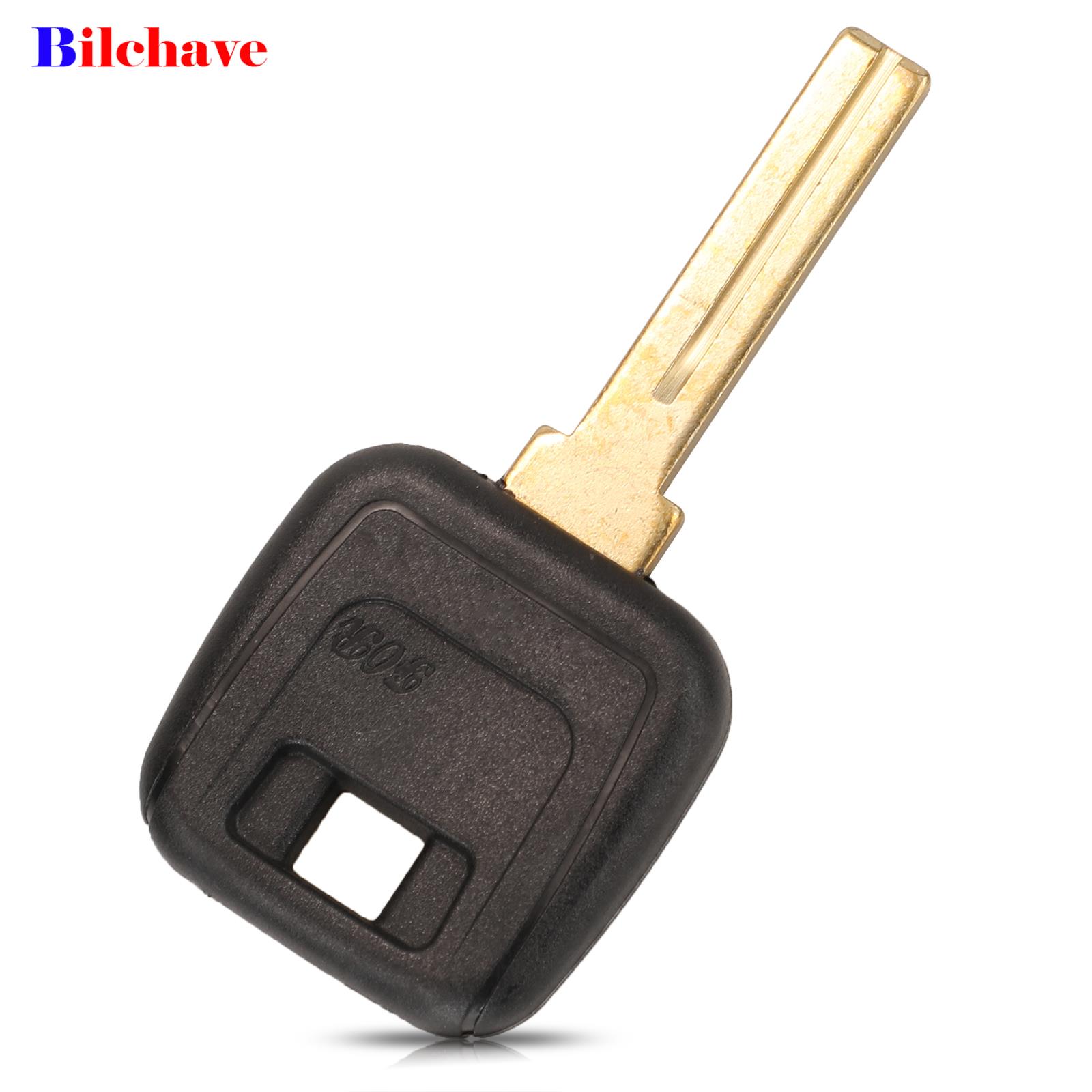 Llave transponedora de coche, carcasa en blanco con reemplazo de hoja sin cortar, para Volvo S40, V40, D30, S60, S80, XC90, XC60, NE66