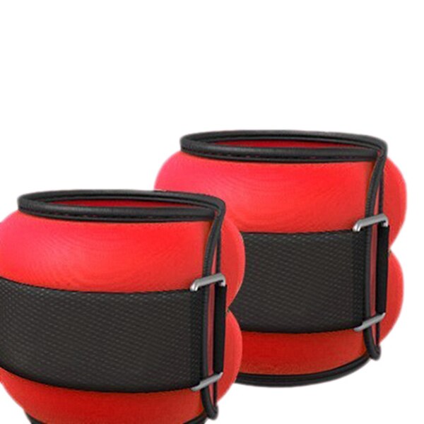2 stuks volledig verstelbare enkel-, pols-, arm- en beengewichten, verstelbare gewichten, verstelbare band: Rood