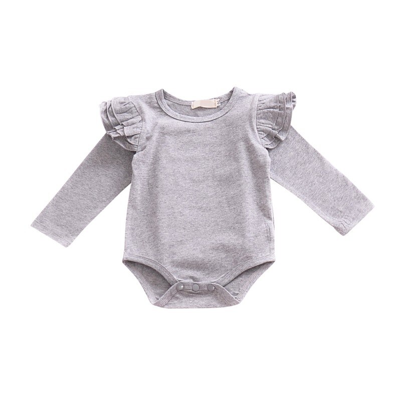 Baby Meisje Kleding Solid Tops Leuke Bloemen Vorm Lange Mouw T-shirt Meisjes Top Herfst/Lente Aankomst