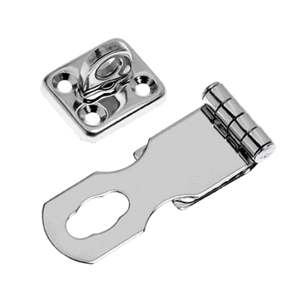 Marine Boat Stainless Steel Safety Hasp, Swivel Door Clasp, 70mm