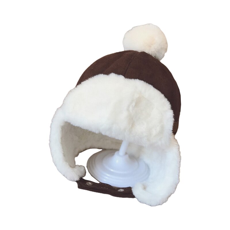 Toddler Baby Boys Hat Kids Children Ear Flap Muff Winter Warm Plush Cap Beanie: DB