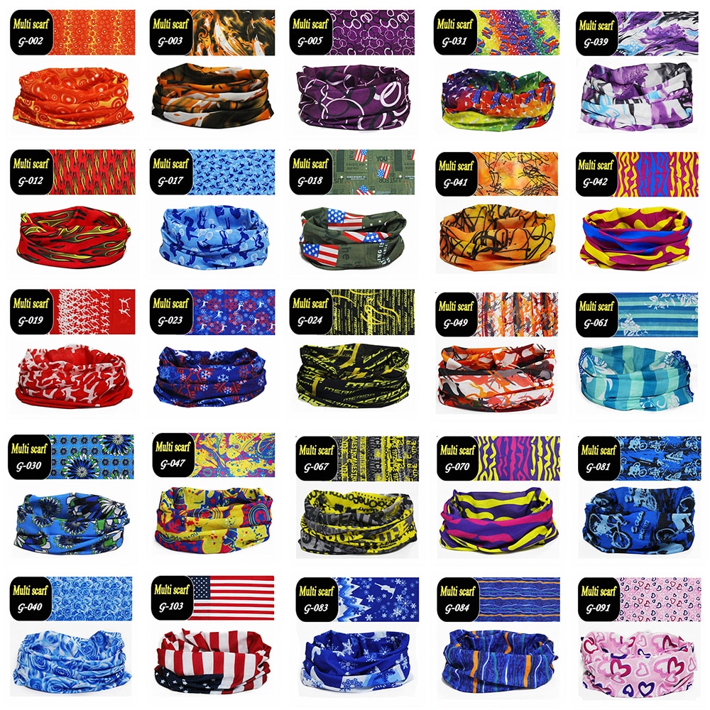 Unisex huvud ansikte hals damask tub bandana halsduk män dam dammtät utomhus solskydd krage huvudbonader sporttillbehör